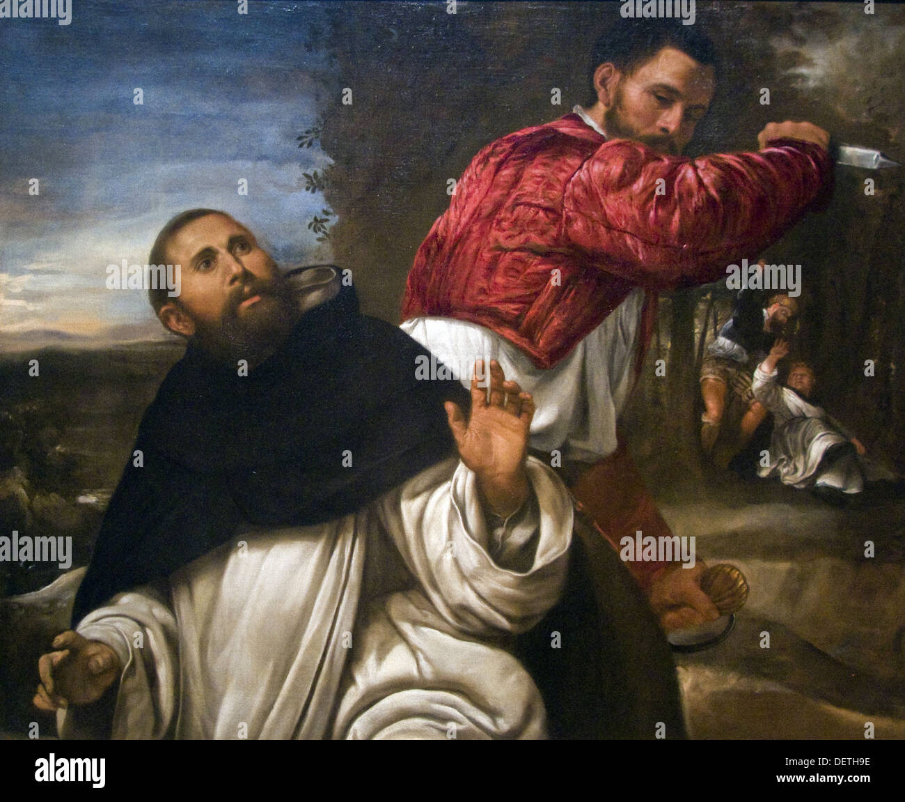 Giovani Girolamo Salvaldo - The Death of St Peter Martyr - The Art Institute of Chicago Stock Photo
