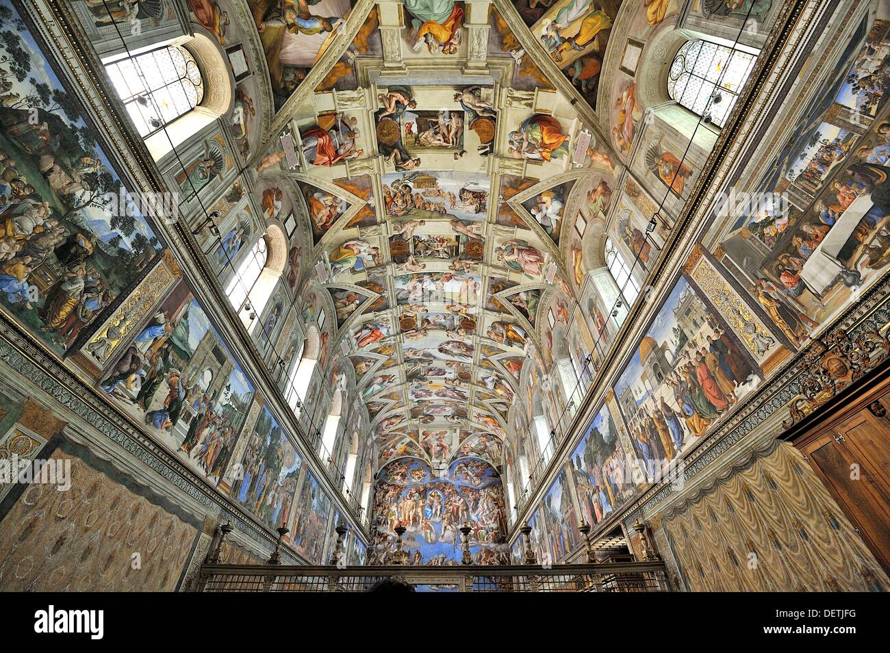Ceiling Paintings In The Sistine Chapel Vatican Rome