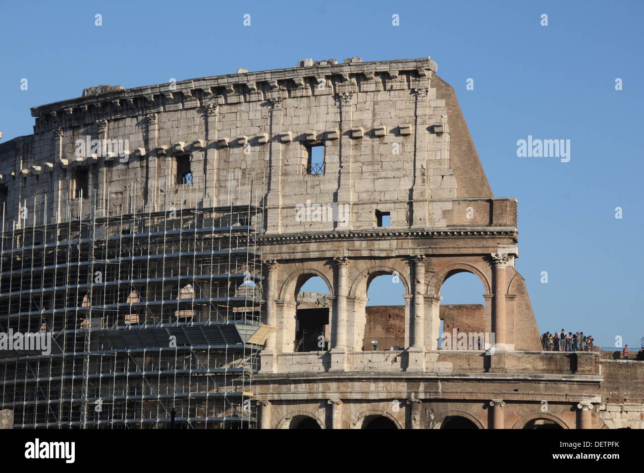 Rome, Italy. 23rd September 2013. Scaffolding erected around the ...