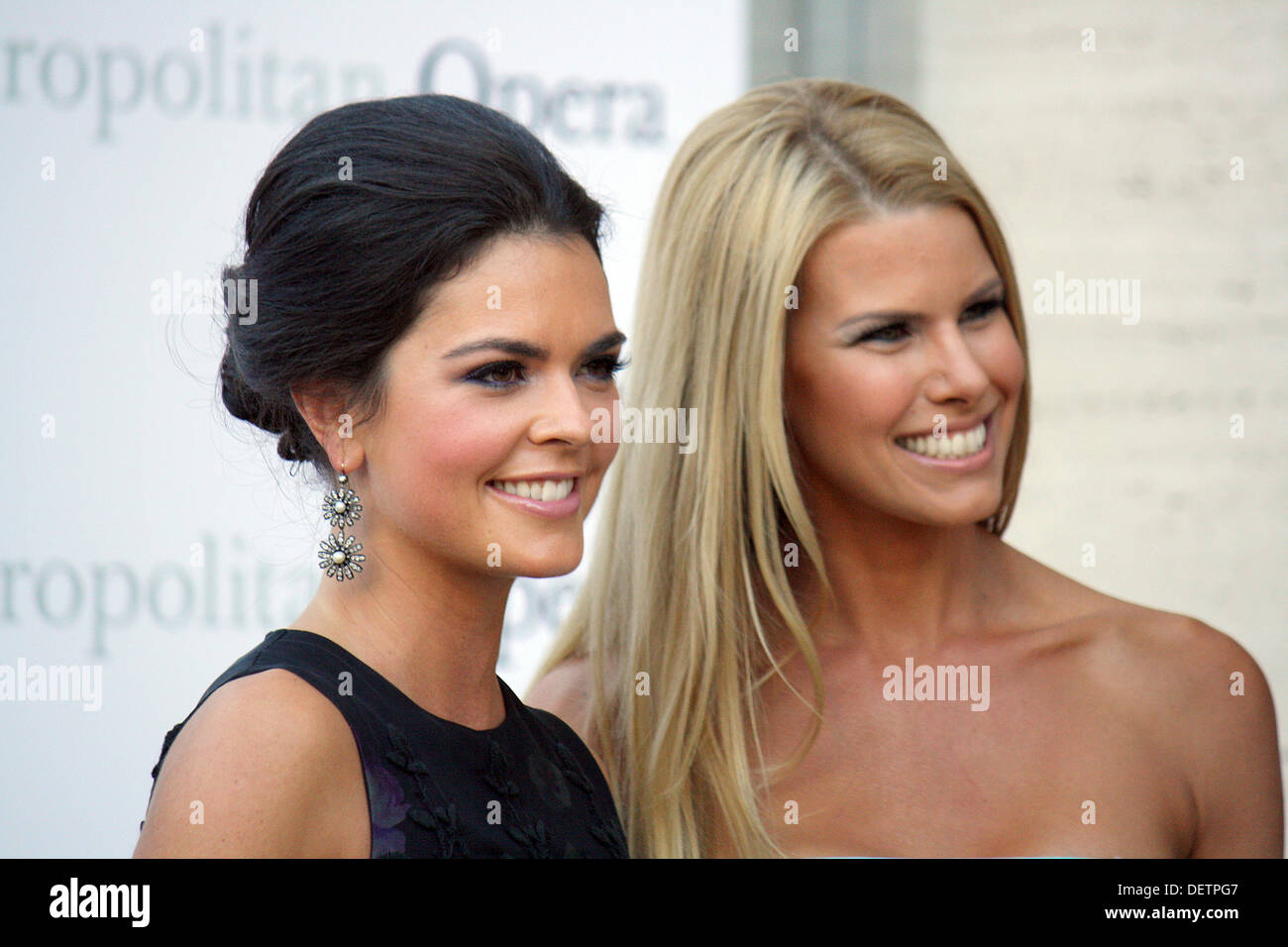 New York, USA. 23rd Sep, 2013. Beth Ostrosky Stern (R) and Katie Lee arrive for the season opening of the Metropolitan Opera in new York, USA, 23 September 2013. Pyotr Tchaikovsky's opera Eugene Onegin opened the Met's new season. The Metropolitan Opera is considered one of the world's best opera houses and the season opening is always a major event of New York's society. Photo: Christina Horsten/dpa/Alamy Live News Stock Photo