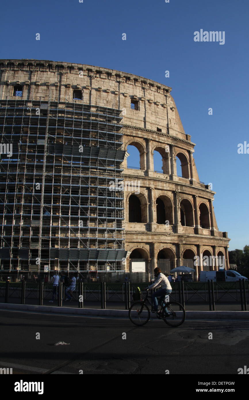 Rome, Italy. 23rd September 2013. Scaffolding erected around the ...