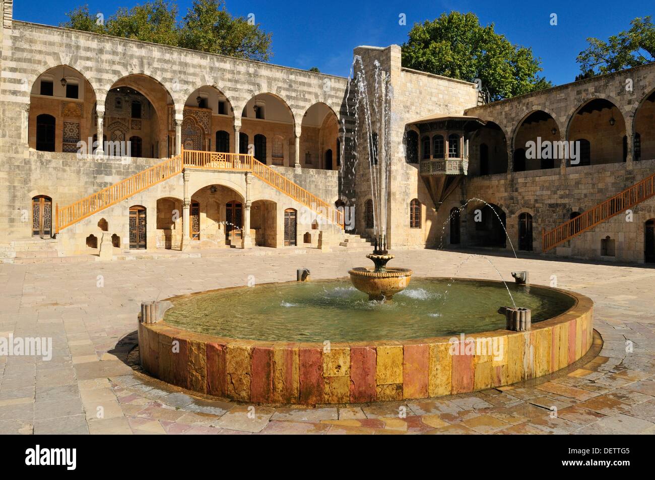 historic Beit ed-Dine, Beiteddine Palace of Emir Bashir, Chouf, Lebanon, Middle east, West Asia Stock Photo