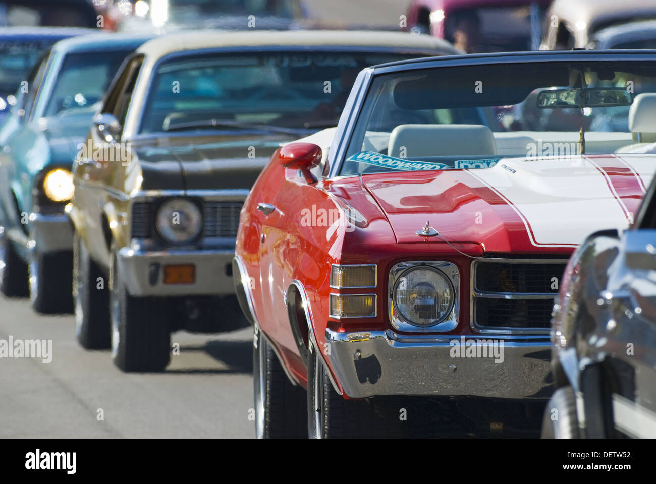USA Illinois Springfield Route 66 Festival Classic Cars Stock Photo Alamy