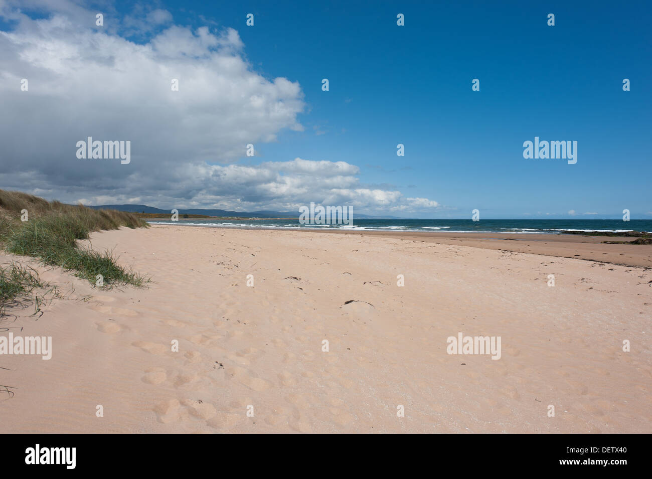 The Beach at Dornoch-Scotland. Stock Photo