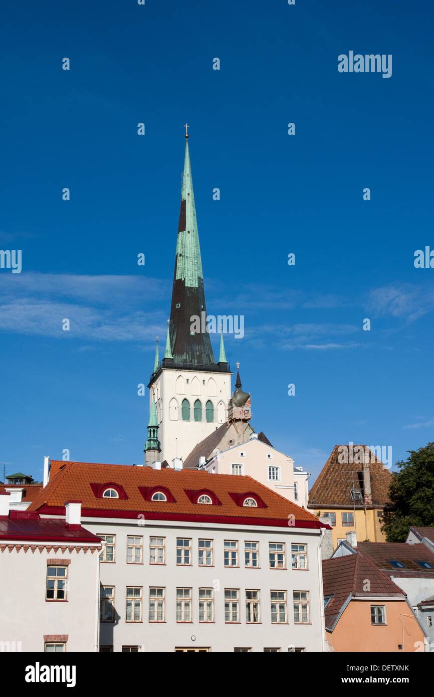 St Olaf´s church, Old Town, Tallinn, Harju, Estonia Stock Photo - Alamy
