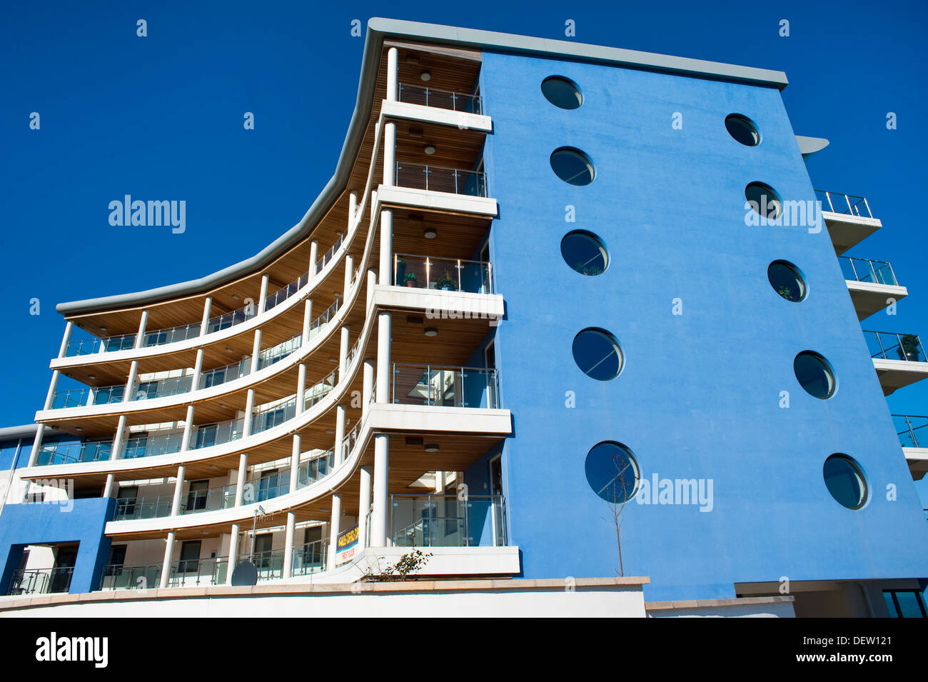 Horizon View apartments at Westward Ho! Devon UK Stock Photo Alamy