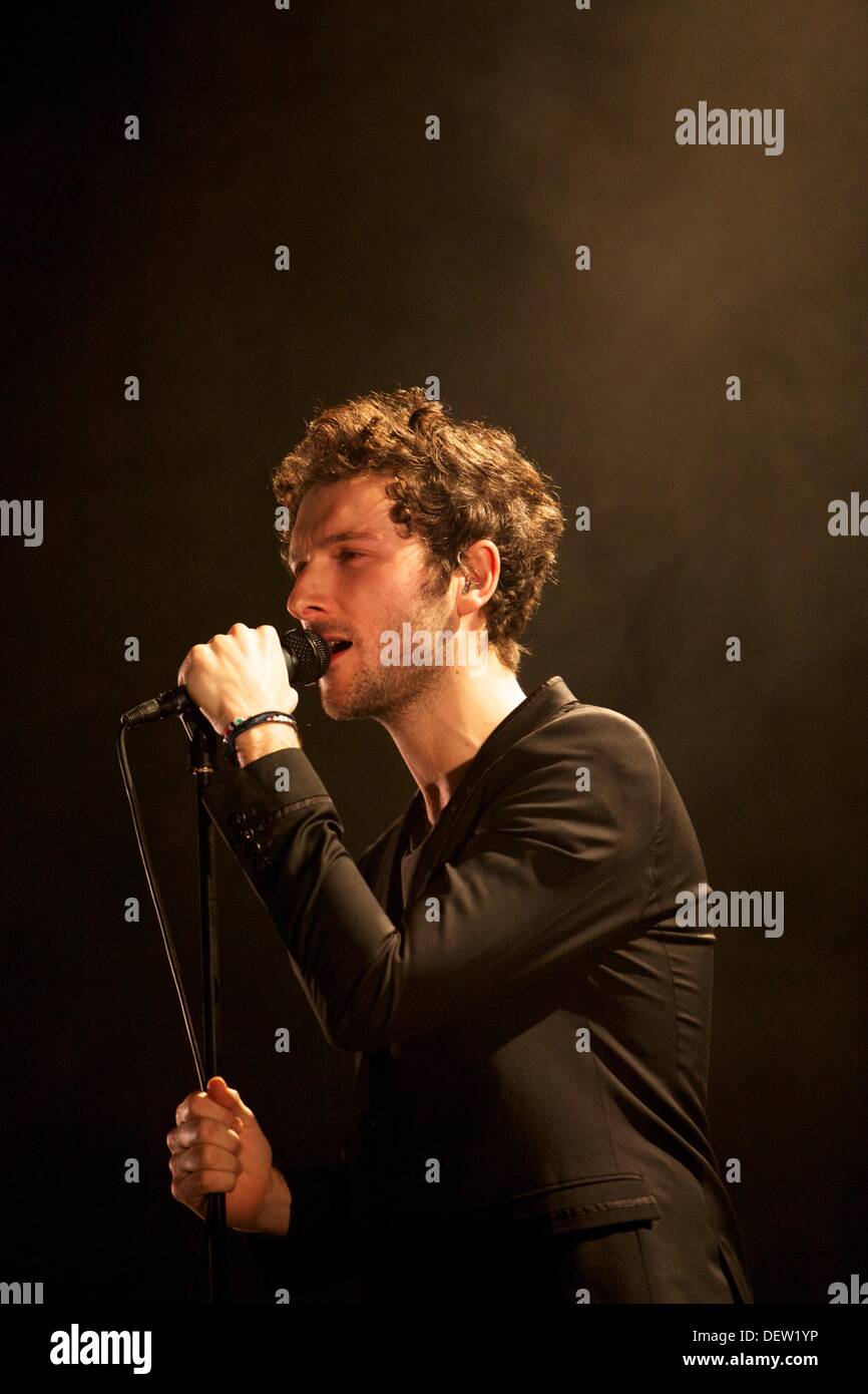 French singer Simon Buret from the band AaRON in concert in Cannes Stock  Photo - Alamy