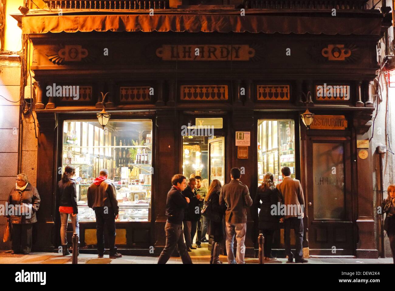 Café, Carrera de San Jeronimo, Madrid, Spain Stock Photo - Alamy