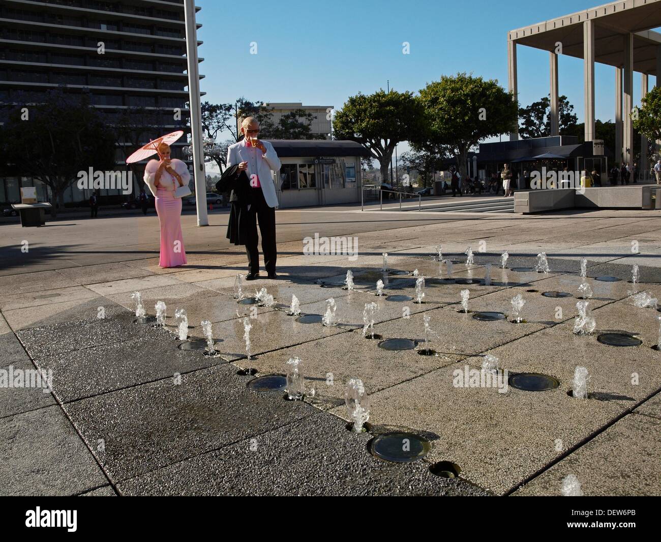 Los Angeles Music Center Plaza Stock Photo Alamy