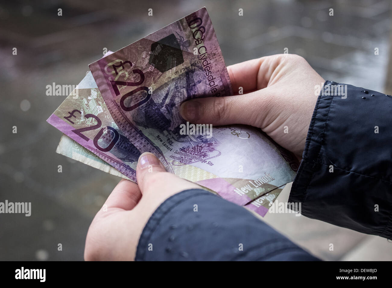 Scottish Money Stock Photo
