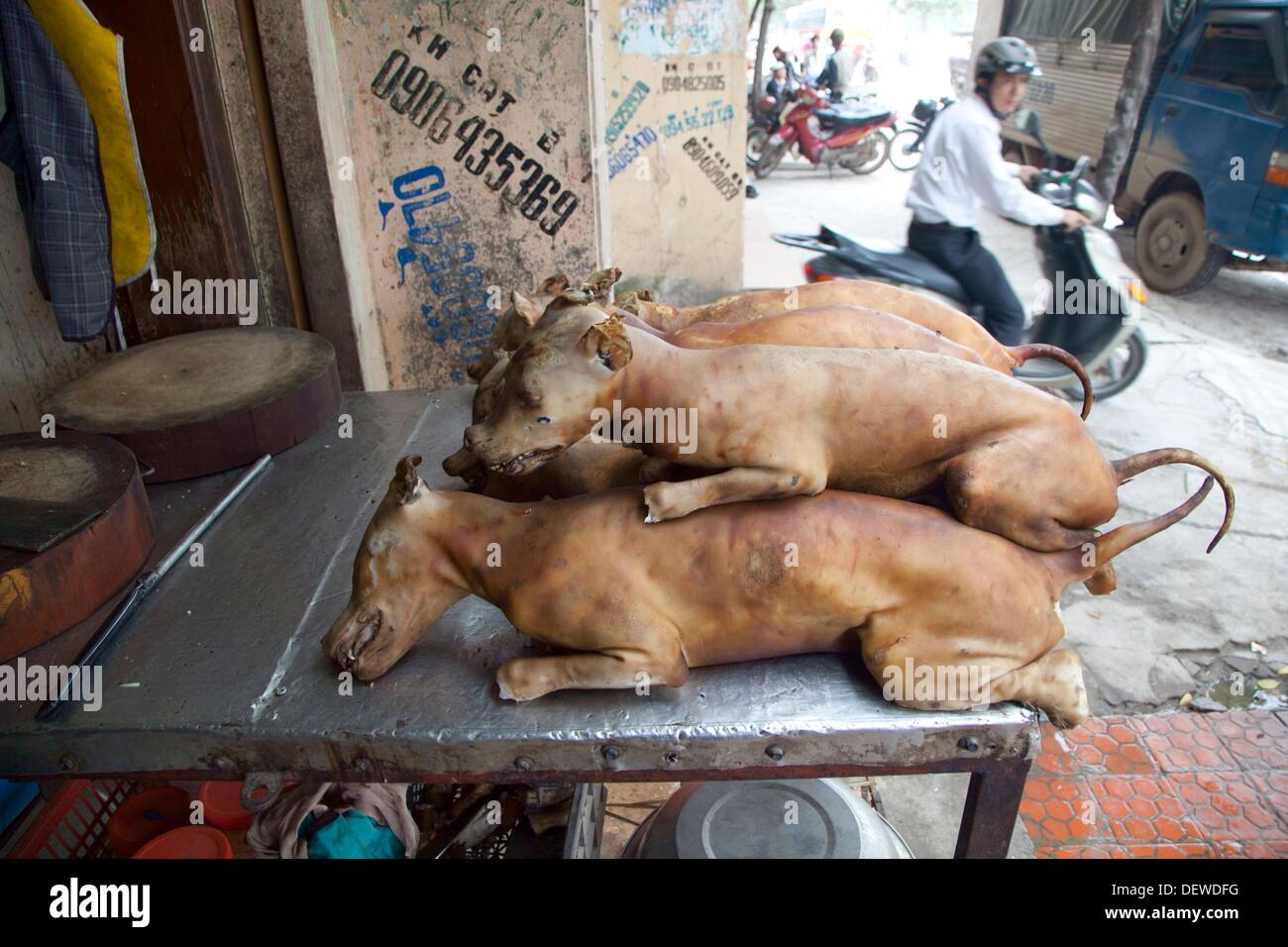 Dog meat sale. Hanoi. Vietnam Stock Photo Alamy