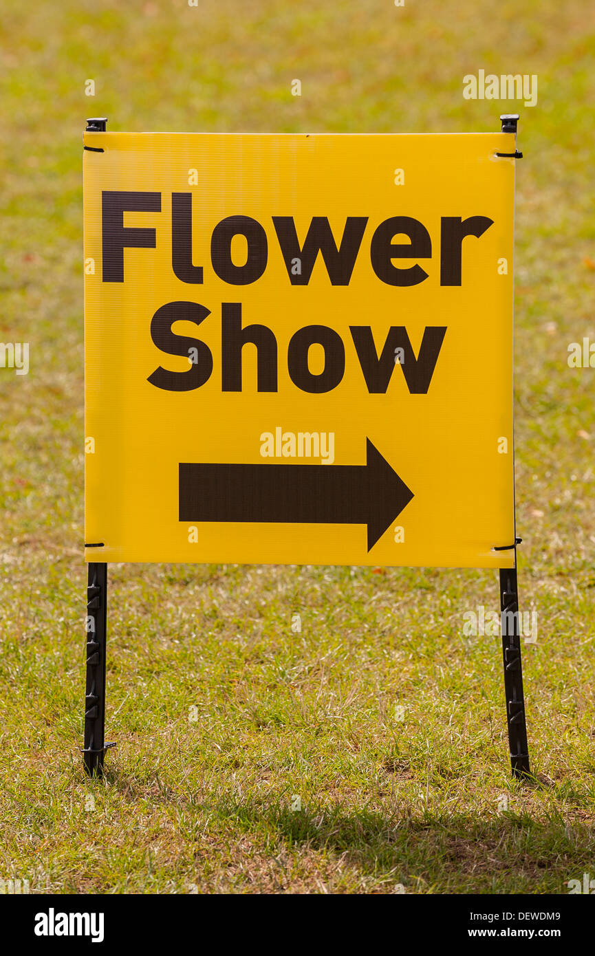 A Flower Show sign Stock Photo
