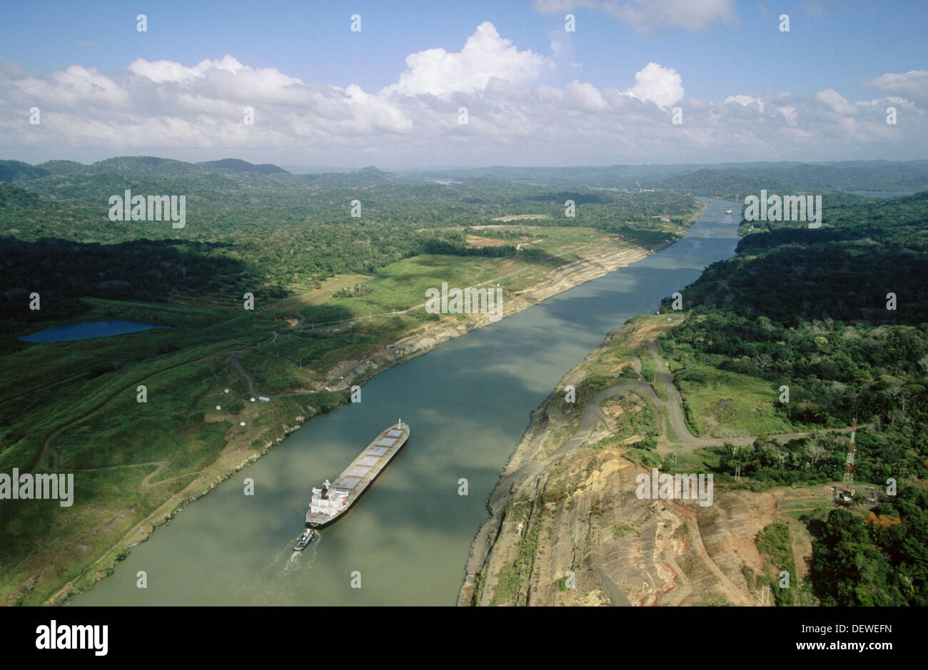 Gaillard Cut (Culebra Cut). Panama Canal. Panama Stock Photo - Alamy