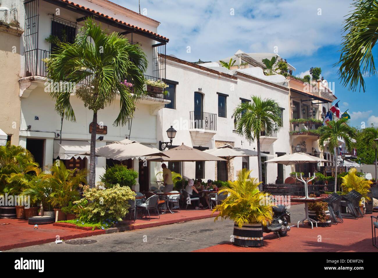 Colonial houses near Plaza de España Santo Domingo Dominican Republic