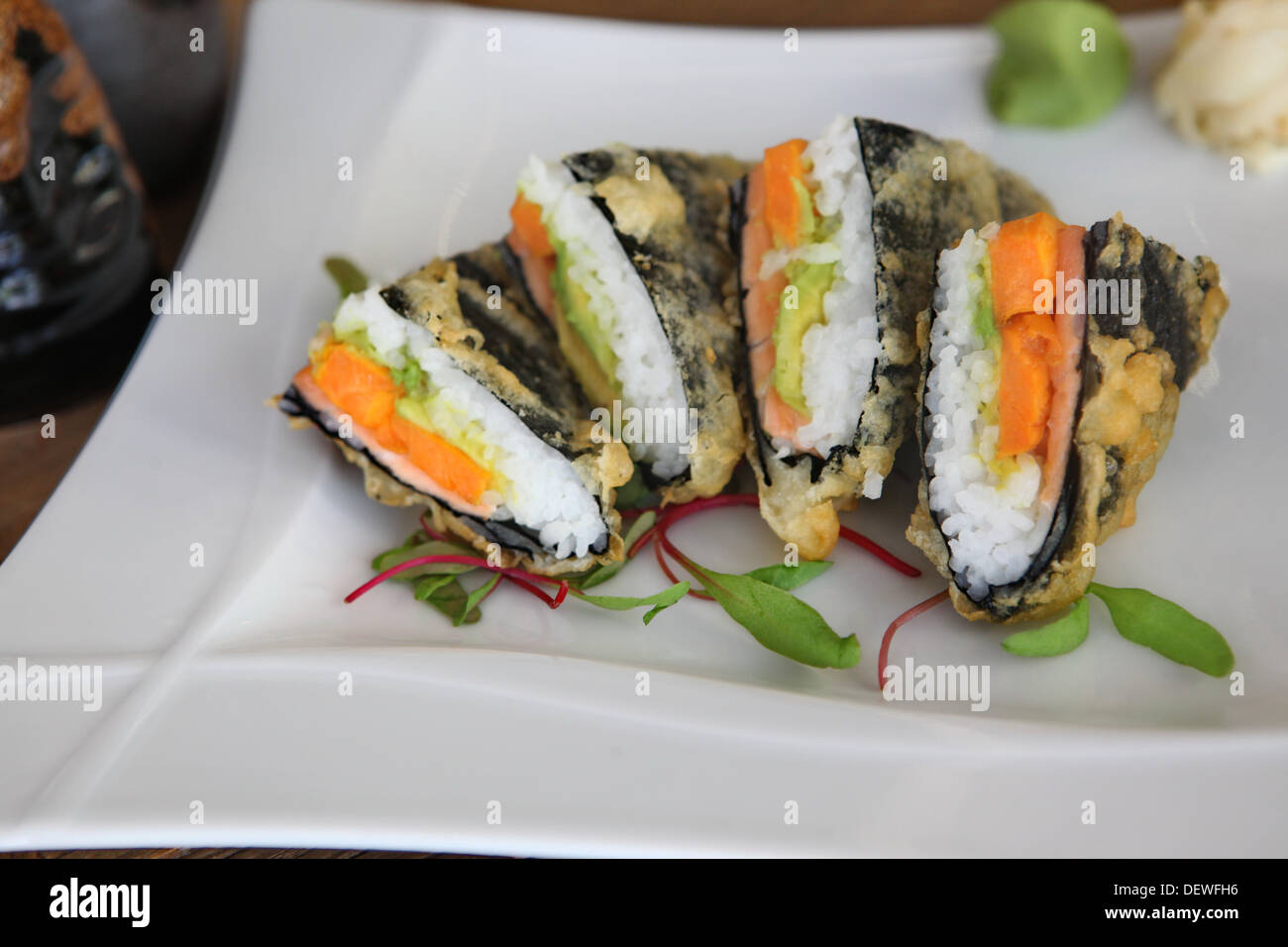 Deep fried Sushi sandwich Stock Photo Alamy