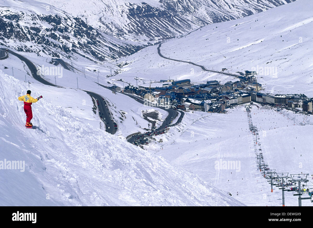 Ski resort. Pas de la Casa. Andorra Stock Photo Alamy