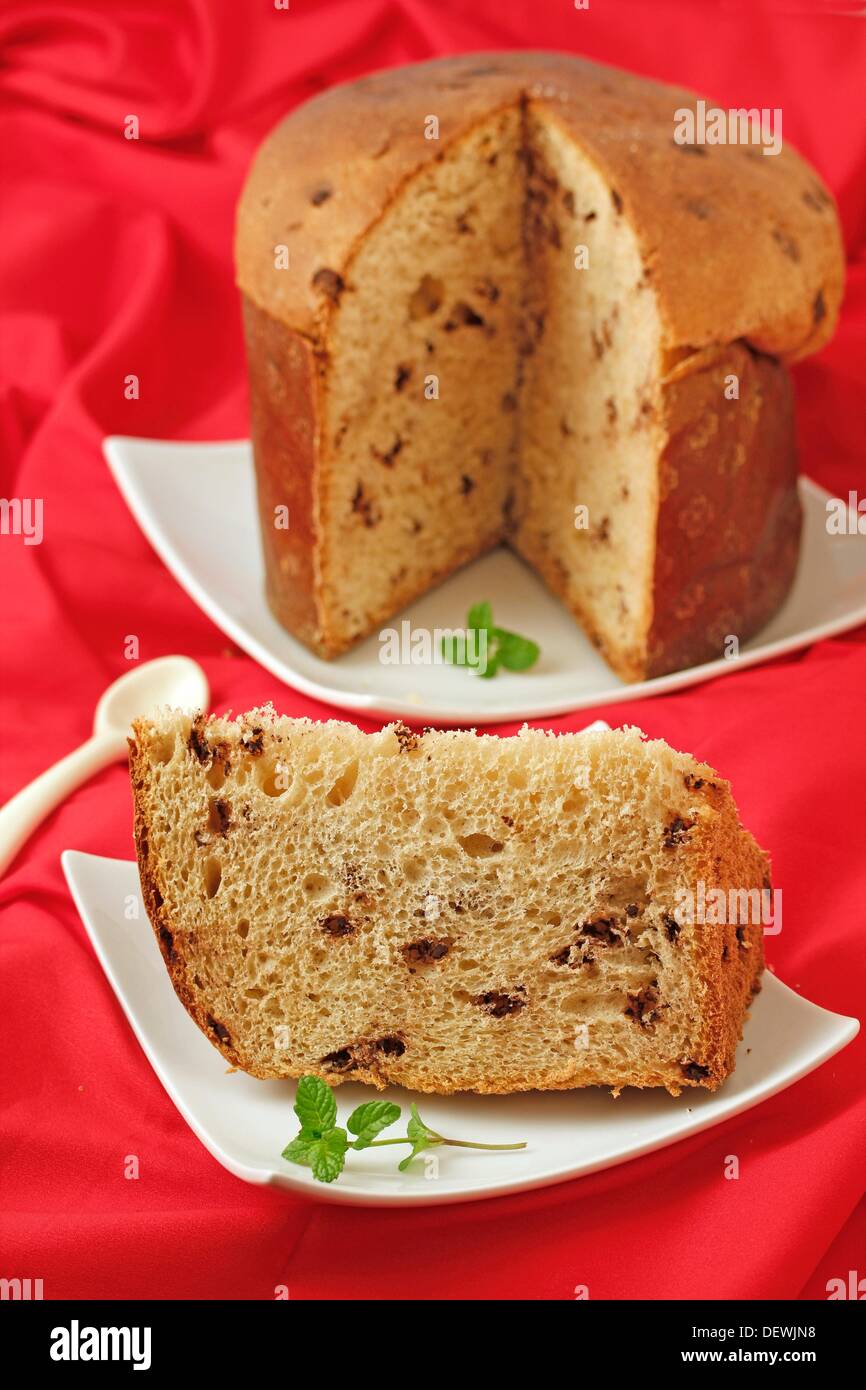 Panettone, typical Italian cake Stock Photo - Alamy