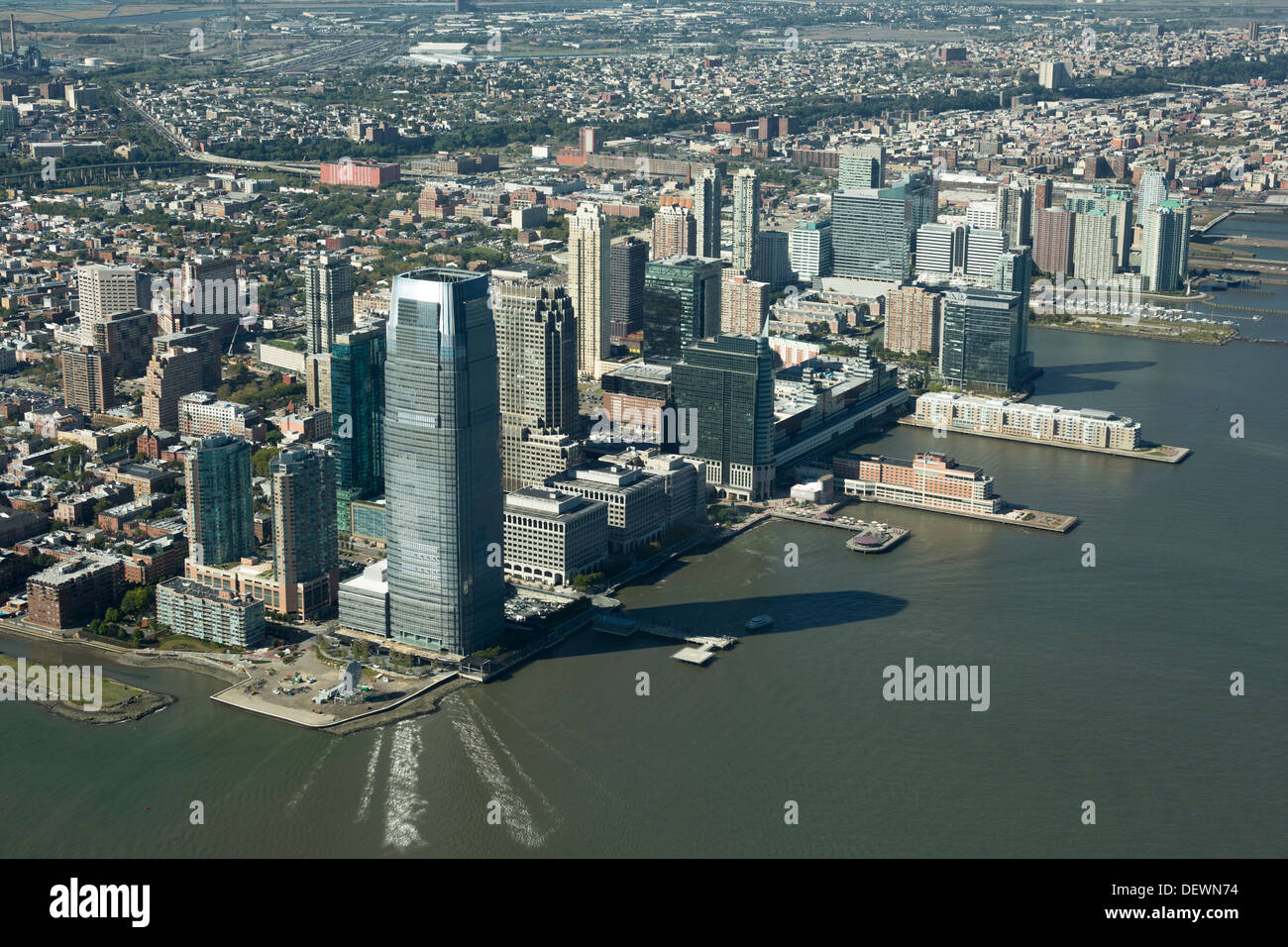 AERIAL FINANCIAL DISTRICT JERSEY CITY WATERFRONT NEW JERSEY USA USA Stock  Photo - Alamy