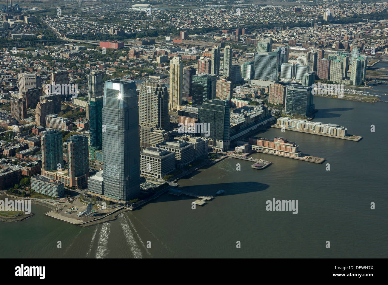 AERIAL FINANCIAL DISTRICT JERSEY CITY WATERFRONT NEW JERSEY USA USA Stock  Photo - Alamy