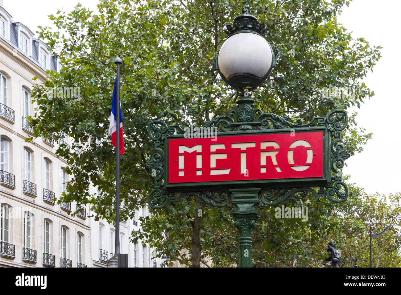 metro sign Stock Photo