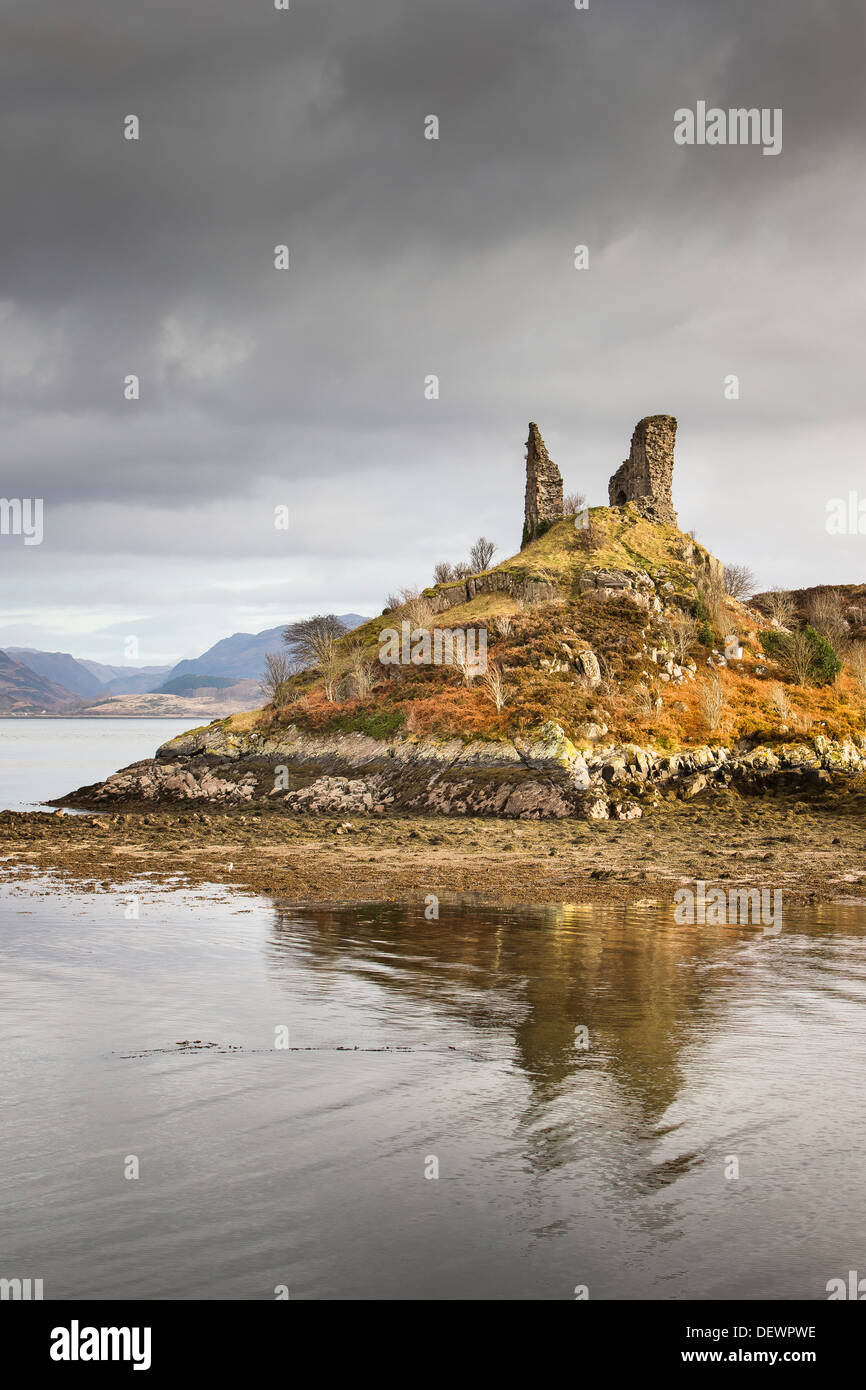 Castle Moil at Kyleakin on the Isle of Skye,Scotland Stock Photo