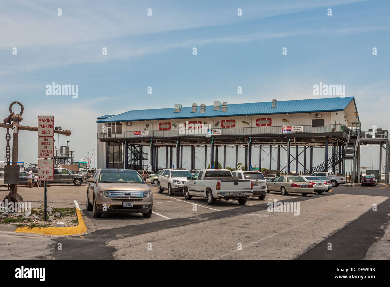McElroy's Harbor House restaurant build on high pilings after Hurricane