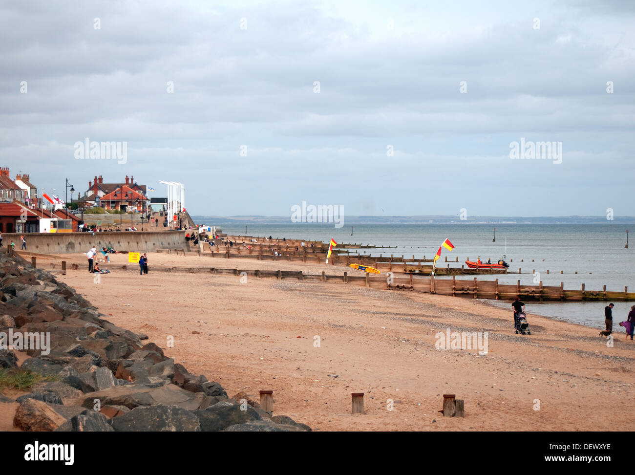 Holderness Coastline; Hornsea Beach East Yorkshire Stock Photo Alamy
