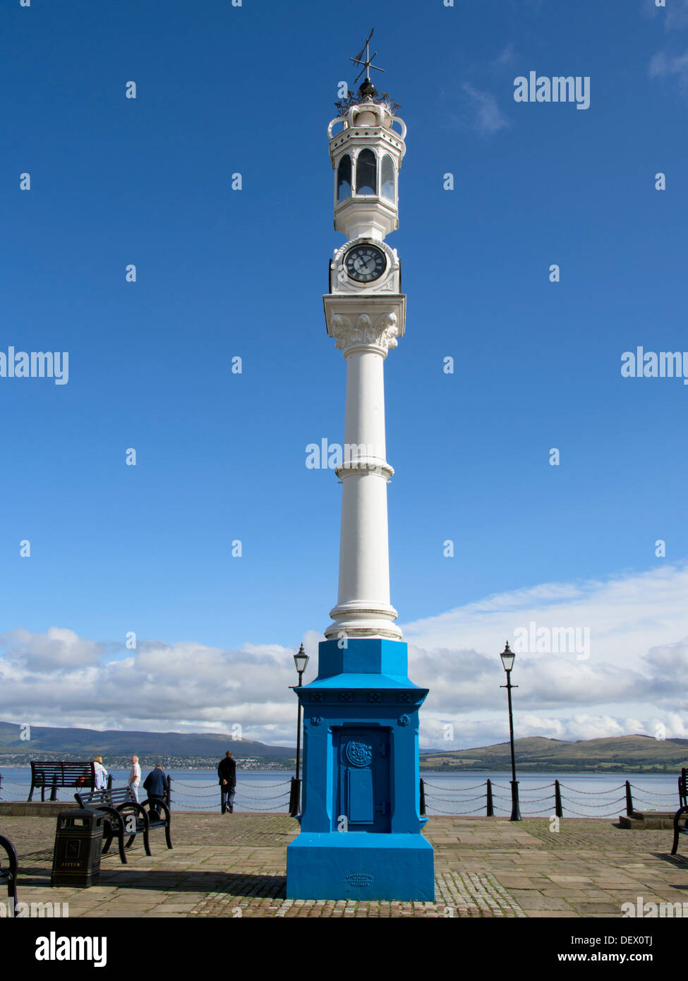 Clock tower on Custom House Quay Greenock, Inverclyde District, Strathclyde Region, Scotland