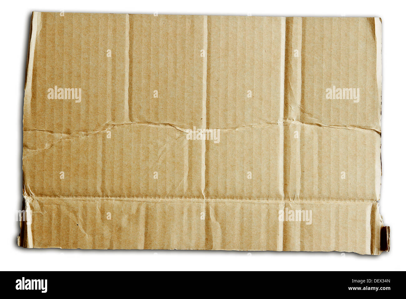Closeup of cardboard texture Stock Photo
