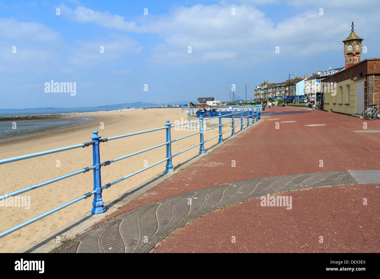 Sea front and beach at Morecambe Lancashire England UK Europe Stock Photo
