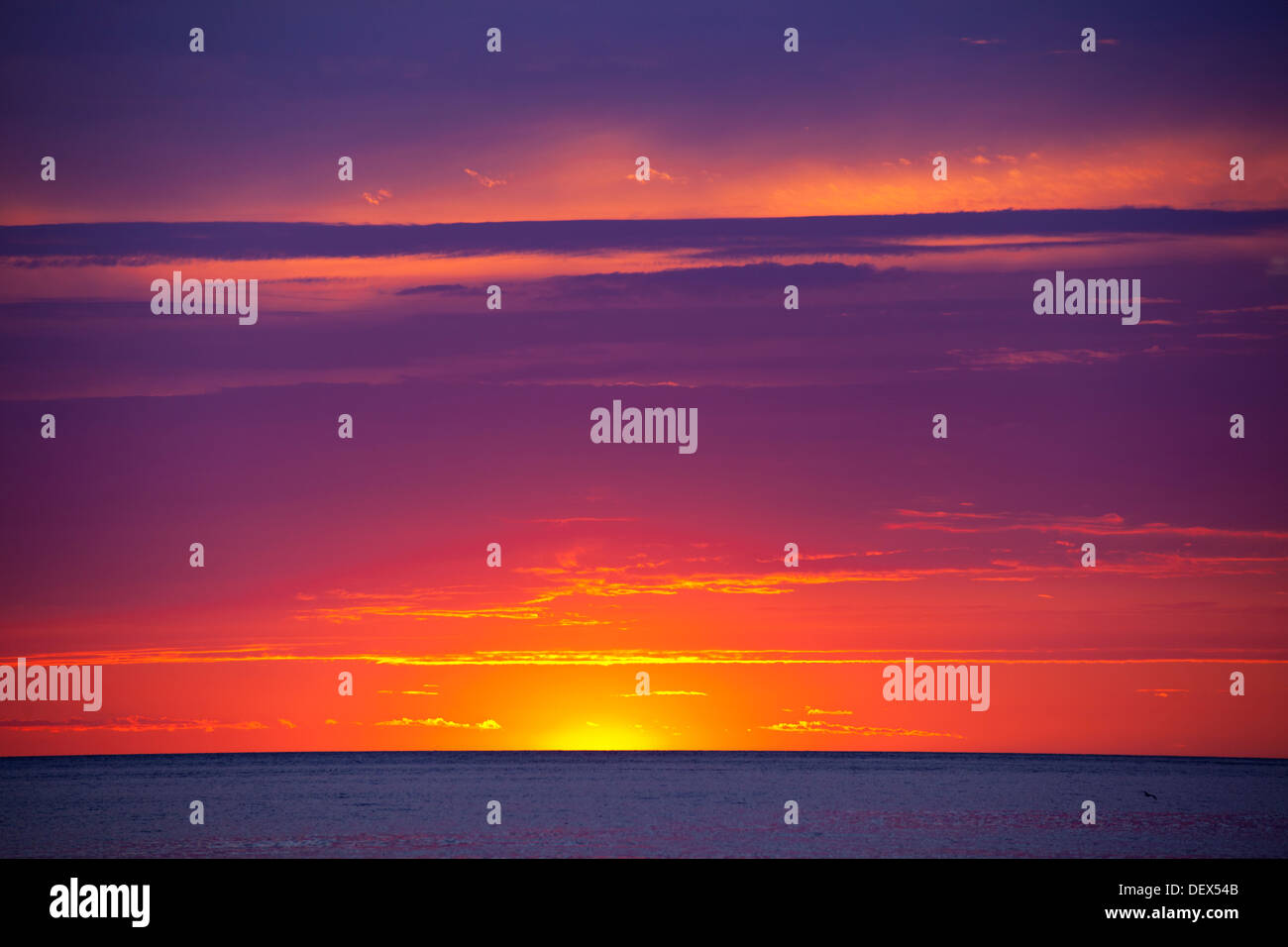 Croatian sunset Stock Photo