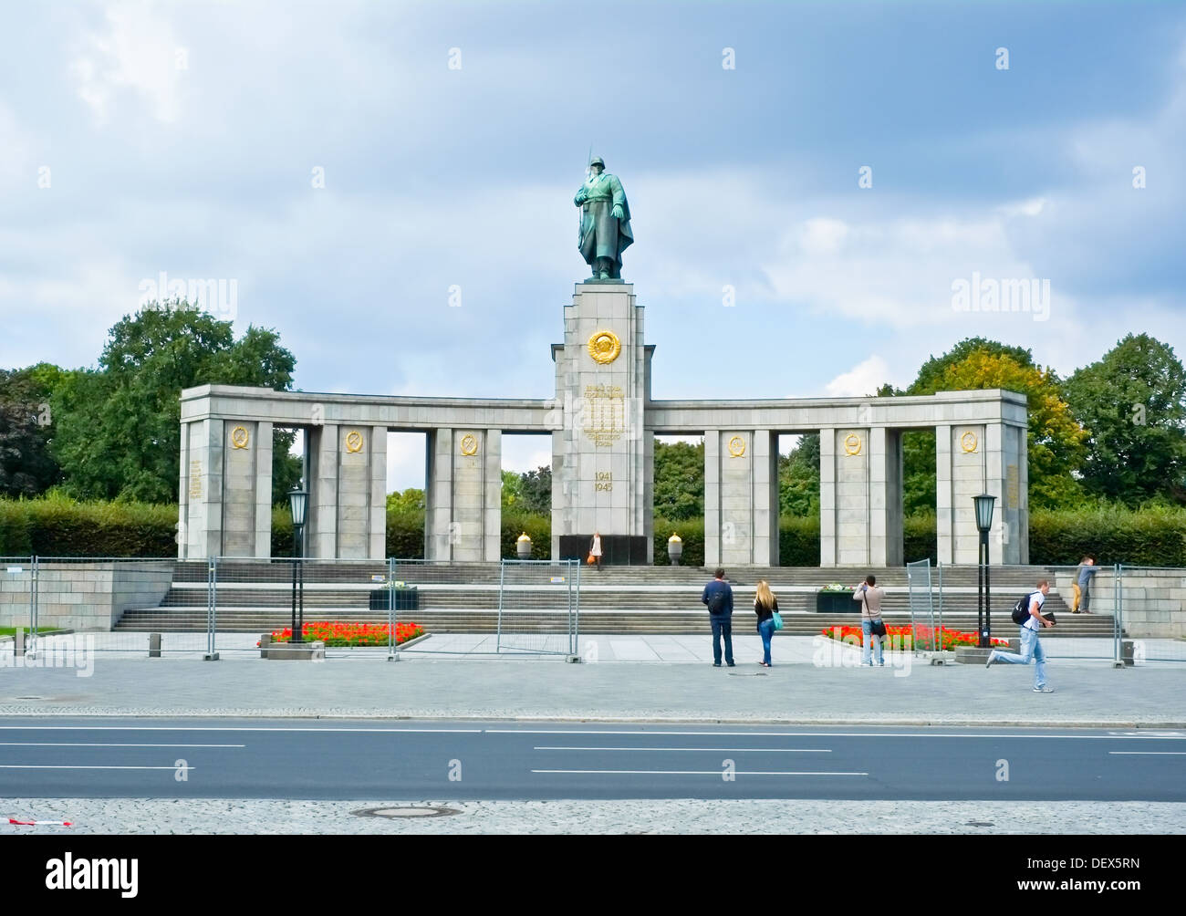 Soviet War Memorial in Berlin Stock Photo