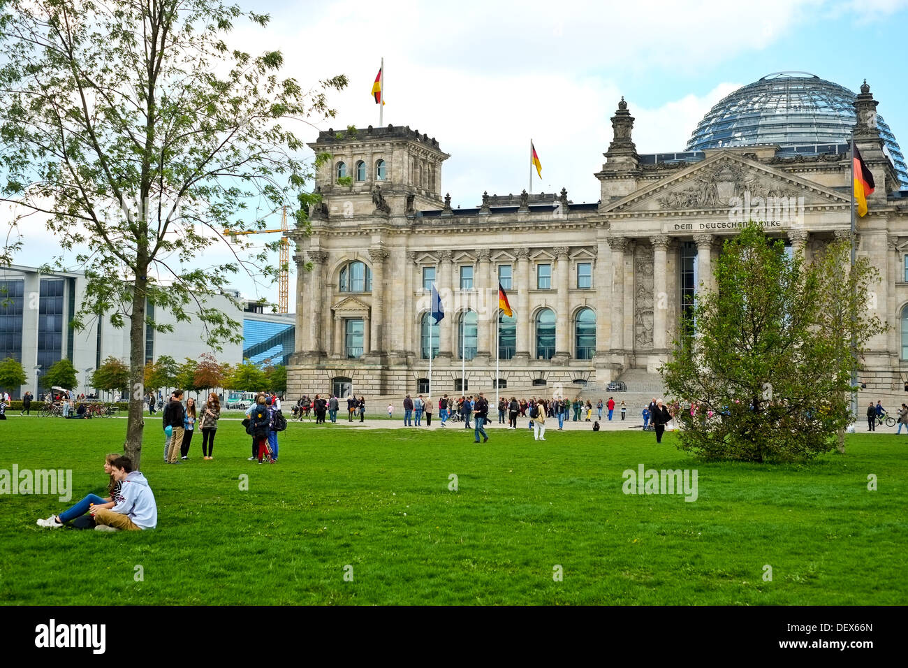 German parliament  Reichstag in Berlin Germany Stock Photo