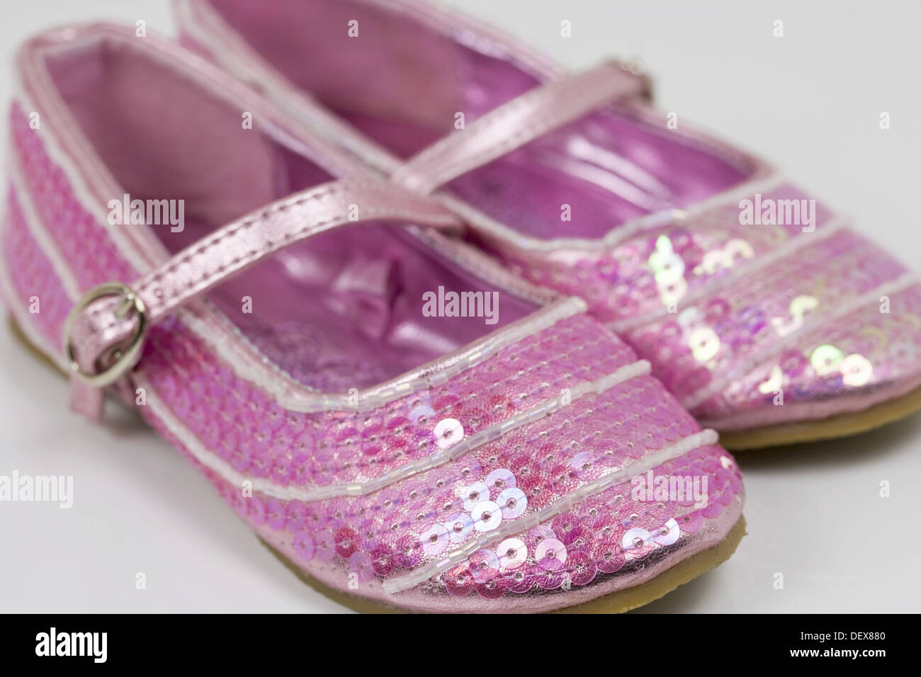 girls pink sequin shoes