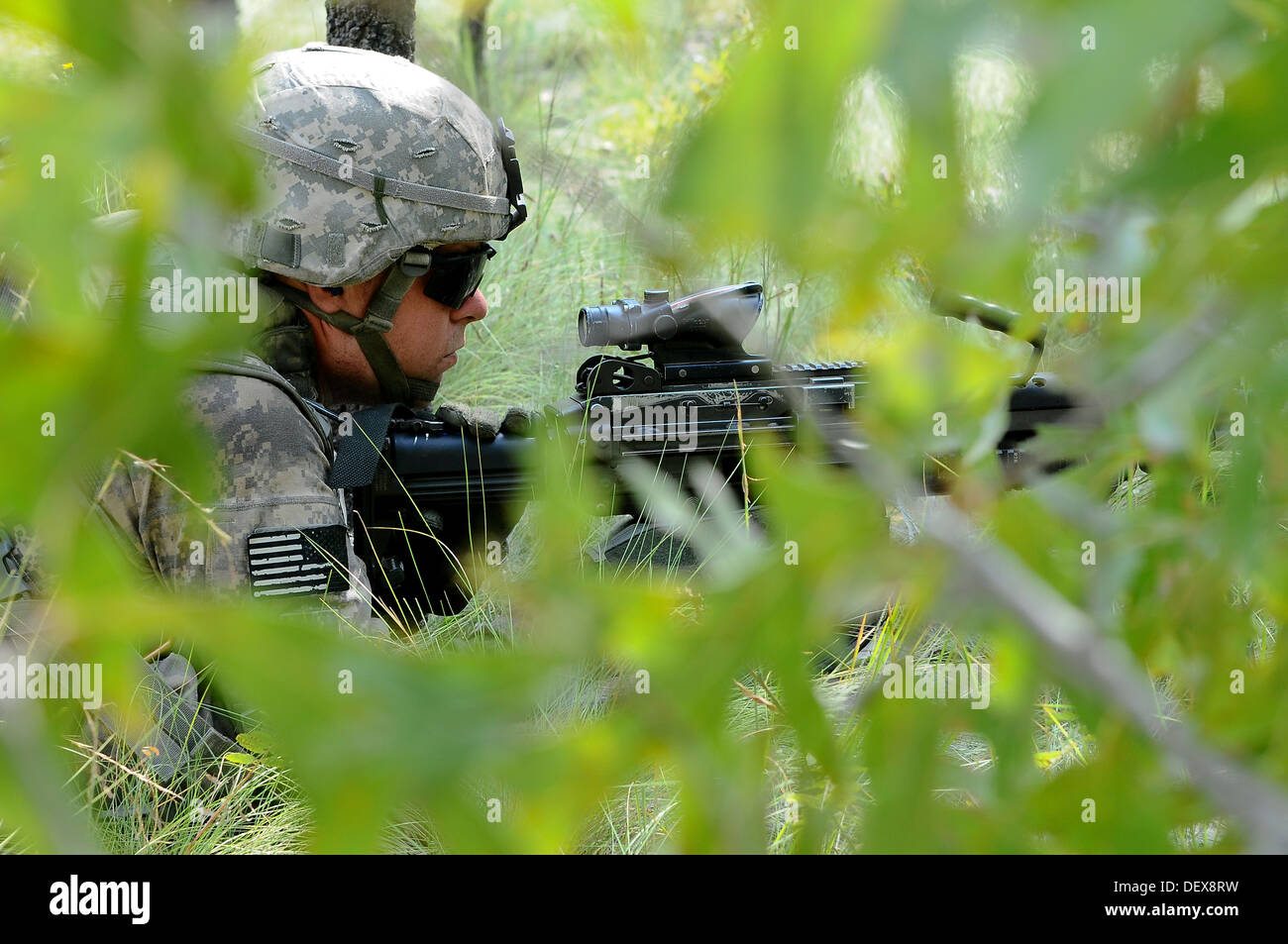 A U.S. Army paratrooper assigned to the 2nd Battalion, 325th Airborne