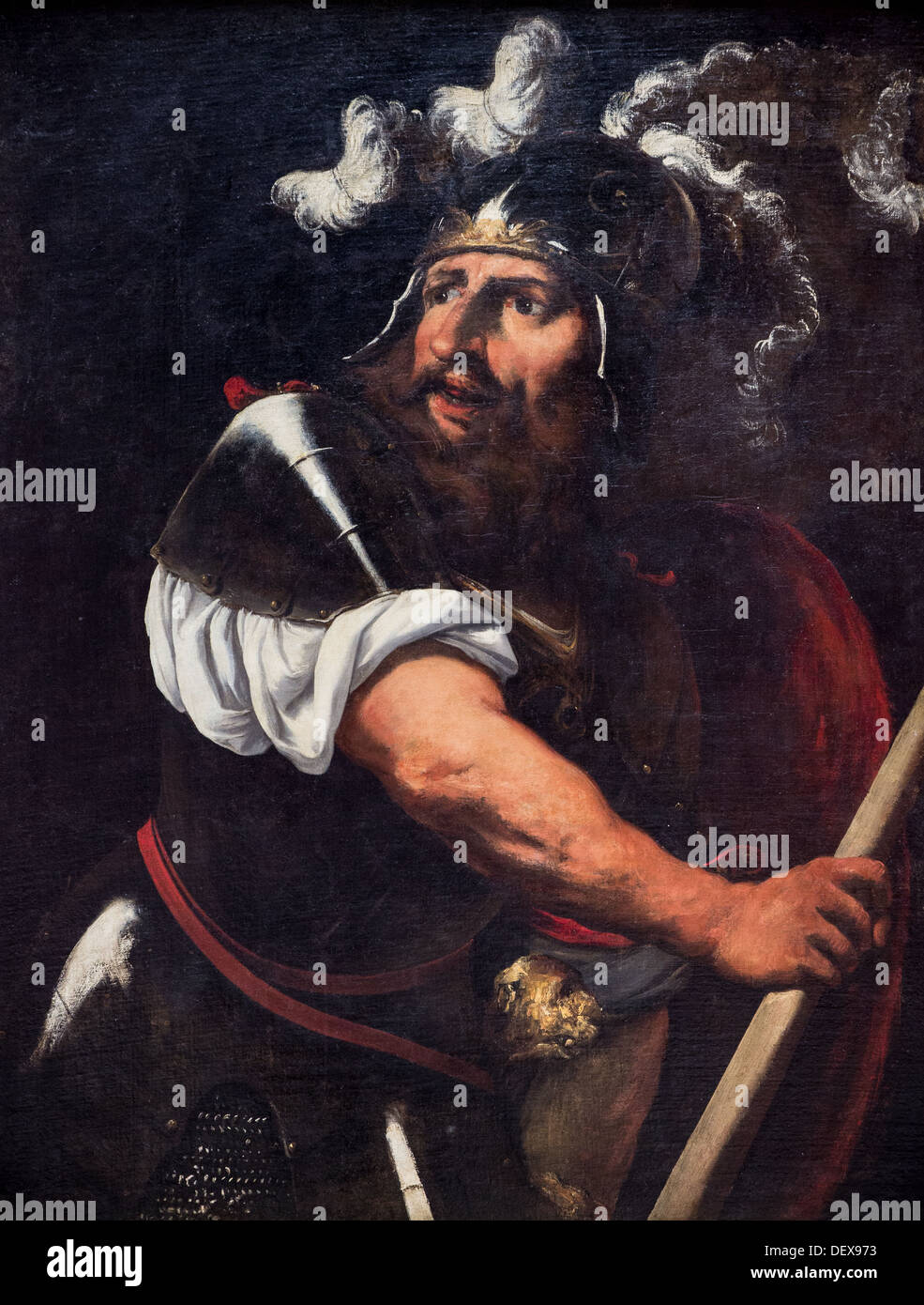 17th century  -  Ajax, around 1650 - Pietro Muttoni known as Pietro della Vecchia oil on canvas Stock Photo