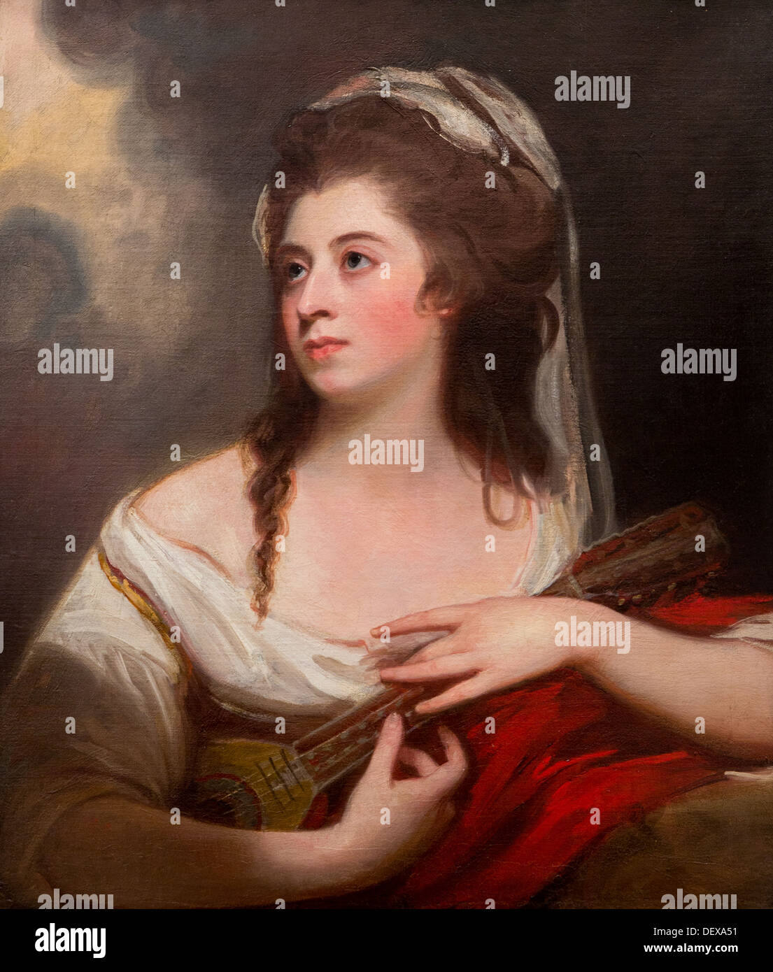 18th century  -  Portrait of miss Sophia Cumberland, 1780 - George Romney Philippe Sauvan-Magnet / Active Museum oil on canvas Stock Photo