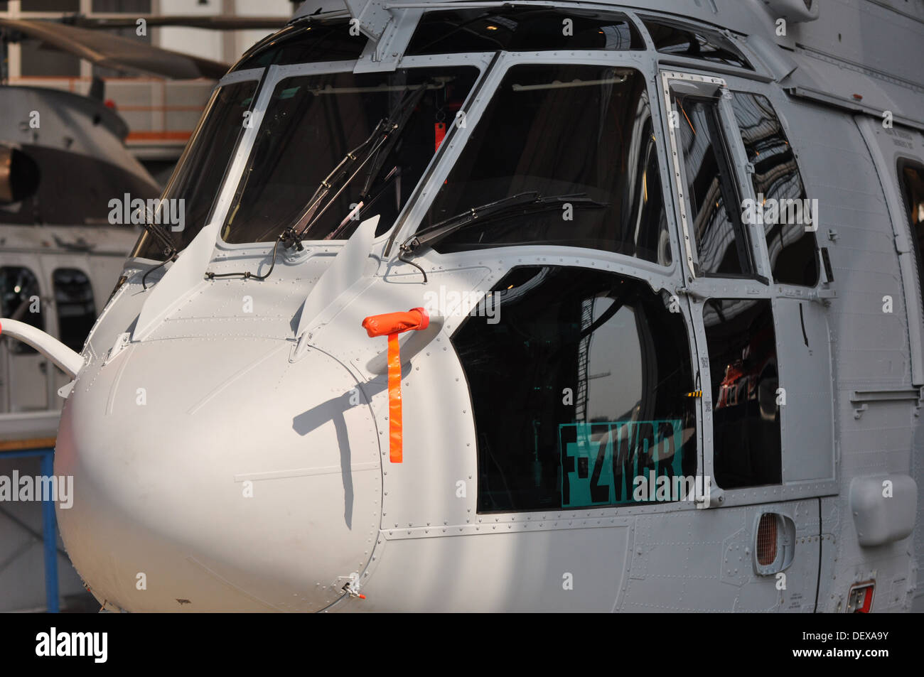 super puma EC225 EADS Eurocopter airbus helicopters, Open day ' family day '  at the production site at Marignane, France. Stock Photo