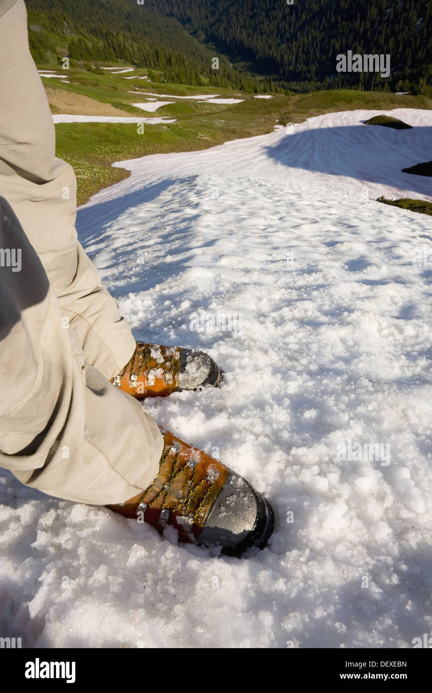 Hiking and climbing in Glacier Peak Wilderness. Washington USA.Plastic