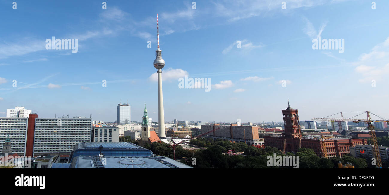 A view f the Berlin city skyline Stock Photo