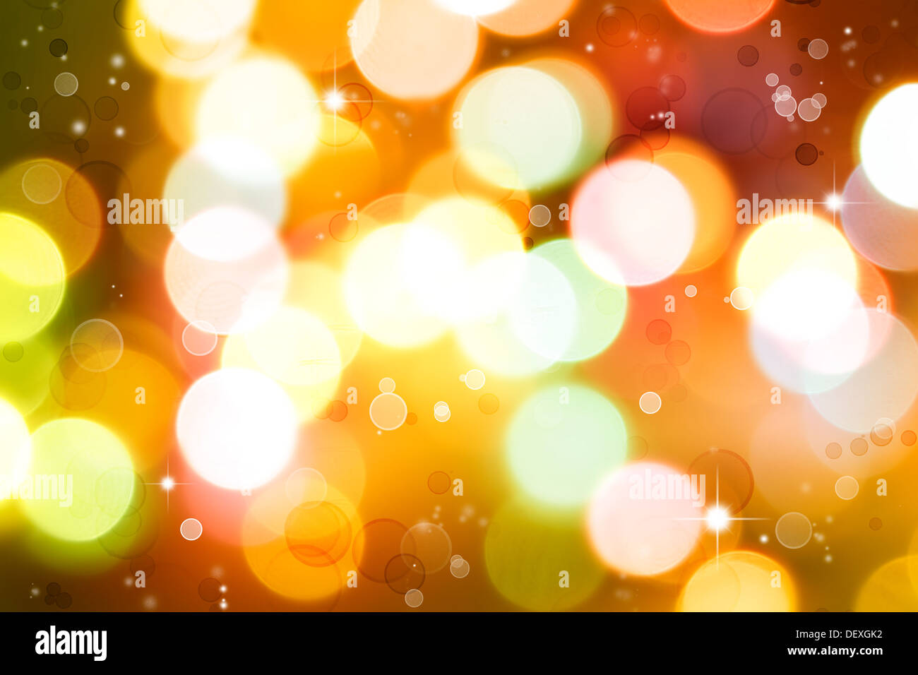 Bright circles of light abstract background Stock Photo