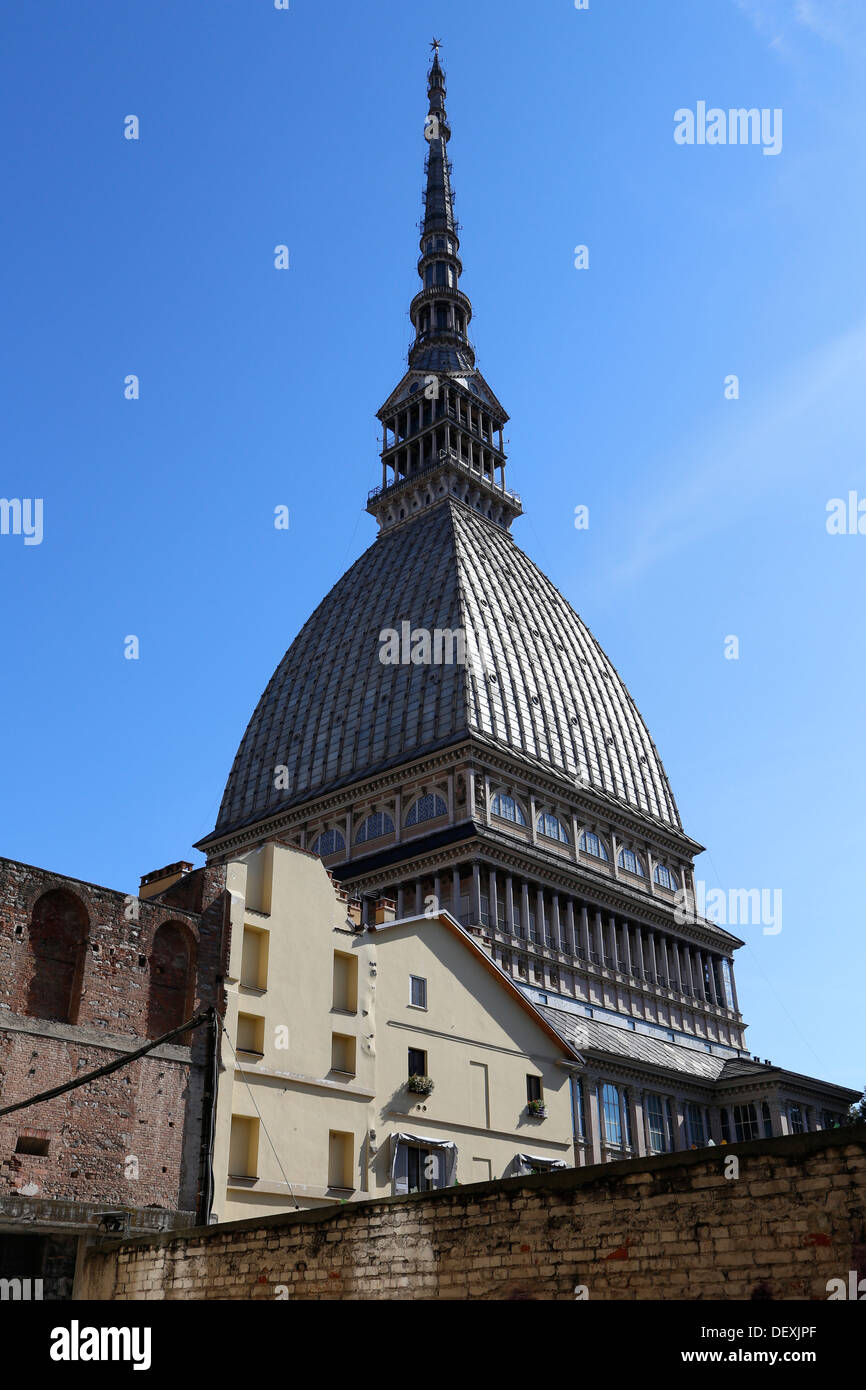 The mole Antonelliana symbol of the city of Turin and home of National