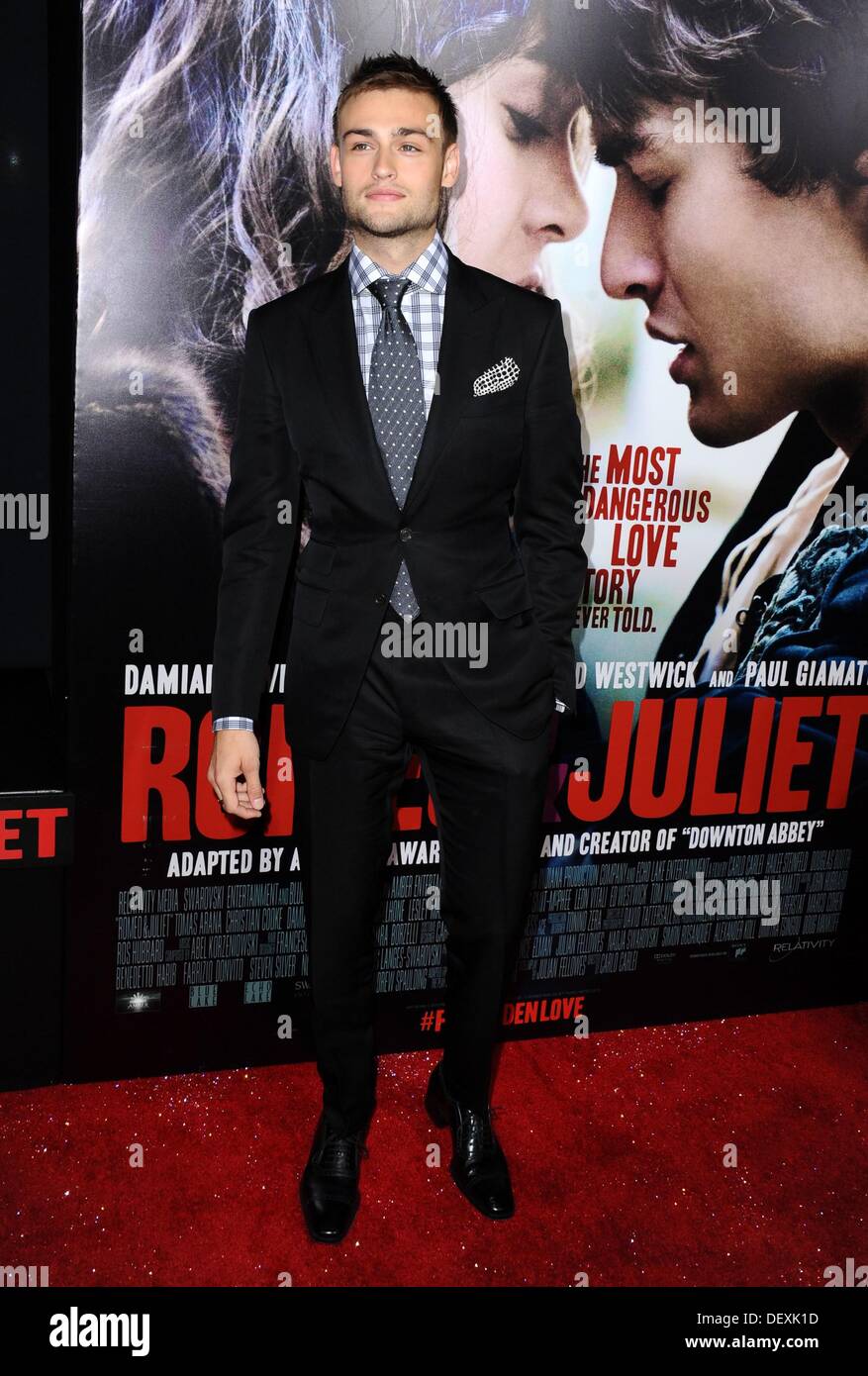 Los Angeles, CA. 24th Sep, 2013. Douglas Booth at arrivals for ROMEO AND JULIET Premiere, ArcLight Hollywood, Los Angeles, CA September 24, 2013. © Dee Cercone/Everett Collection/Alamy Live News Stock Photo