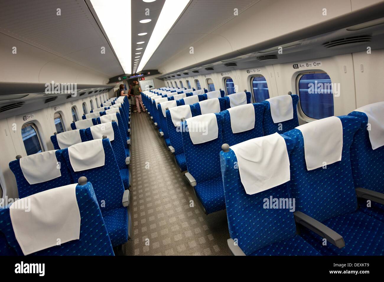 Shinkansen high speed train, Japan. Stock Photo