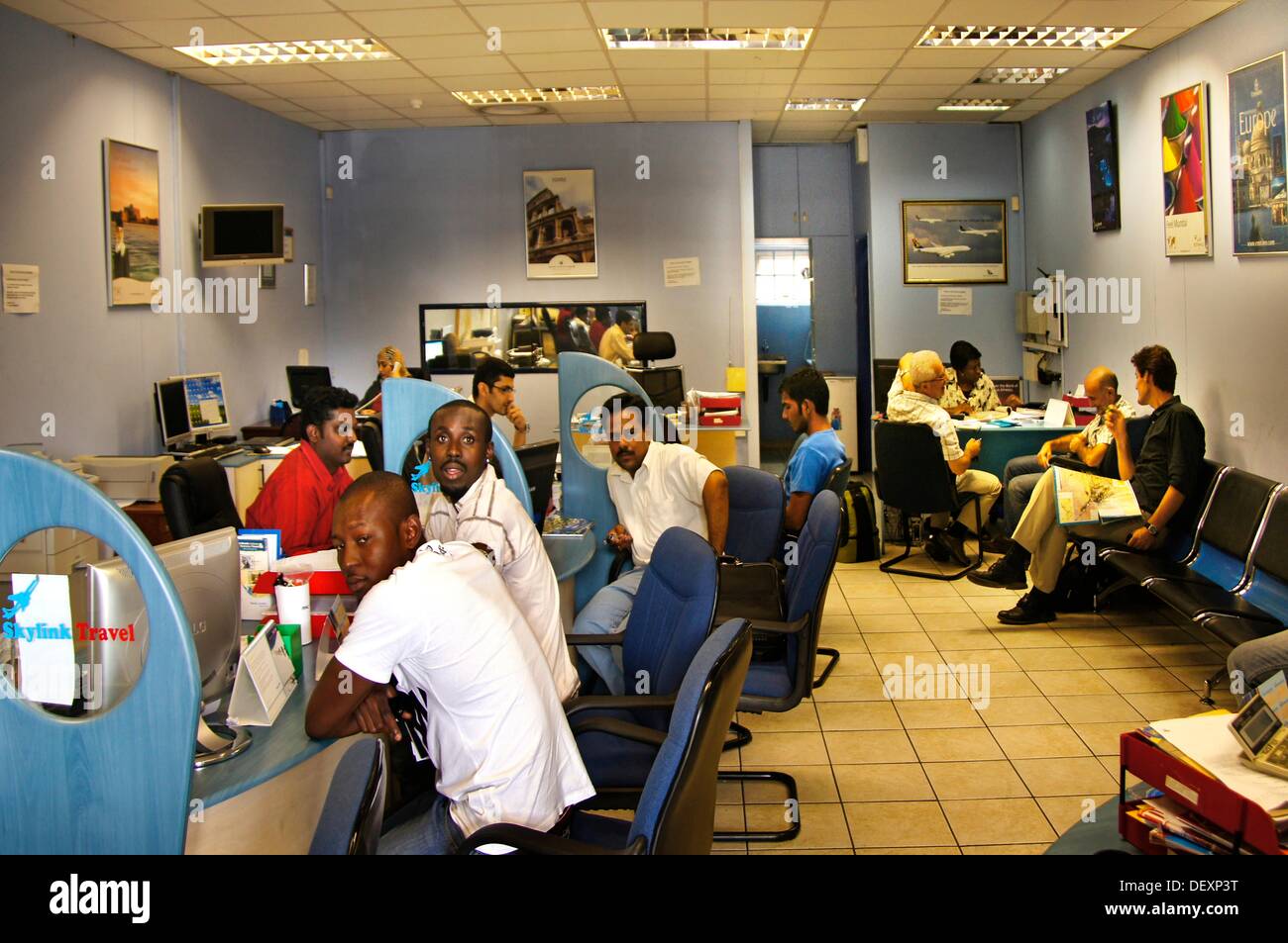 Travel agency at Gaborone, Botswana Stock Photo