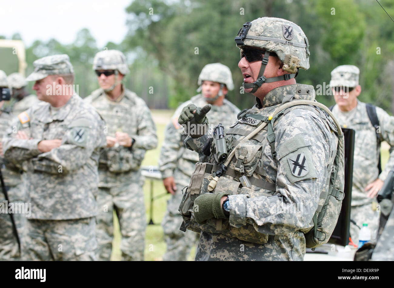 The 48th infantry brigade combat team commander hires stock