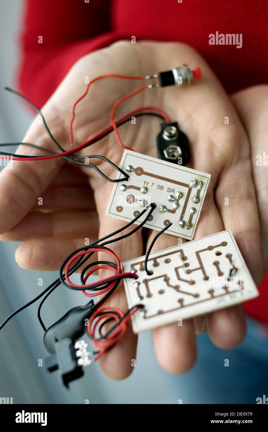 Printed circuit board, PCB. Mechanically support and electrically