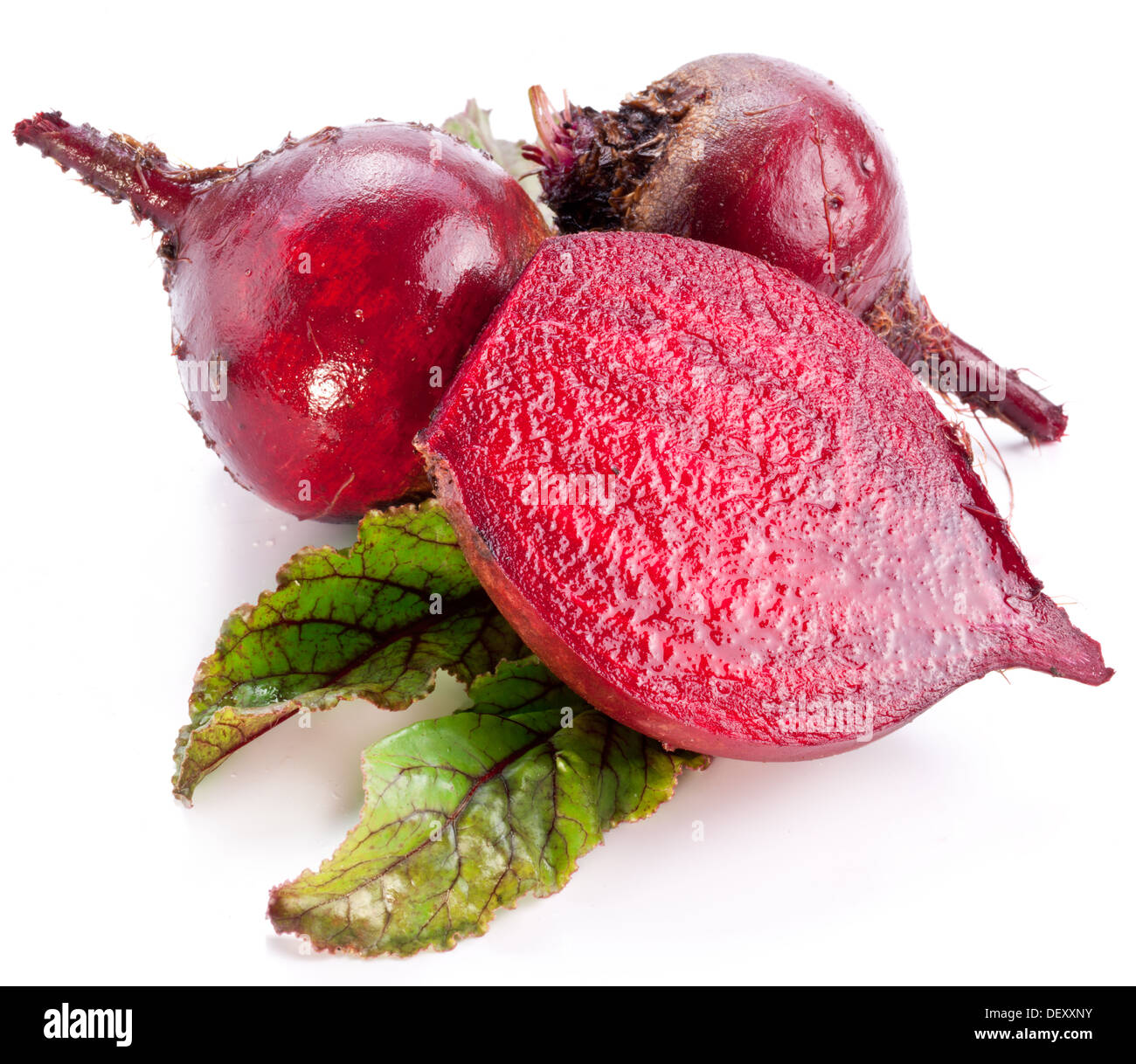 Beet roots isolated on white background. Stock Photo