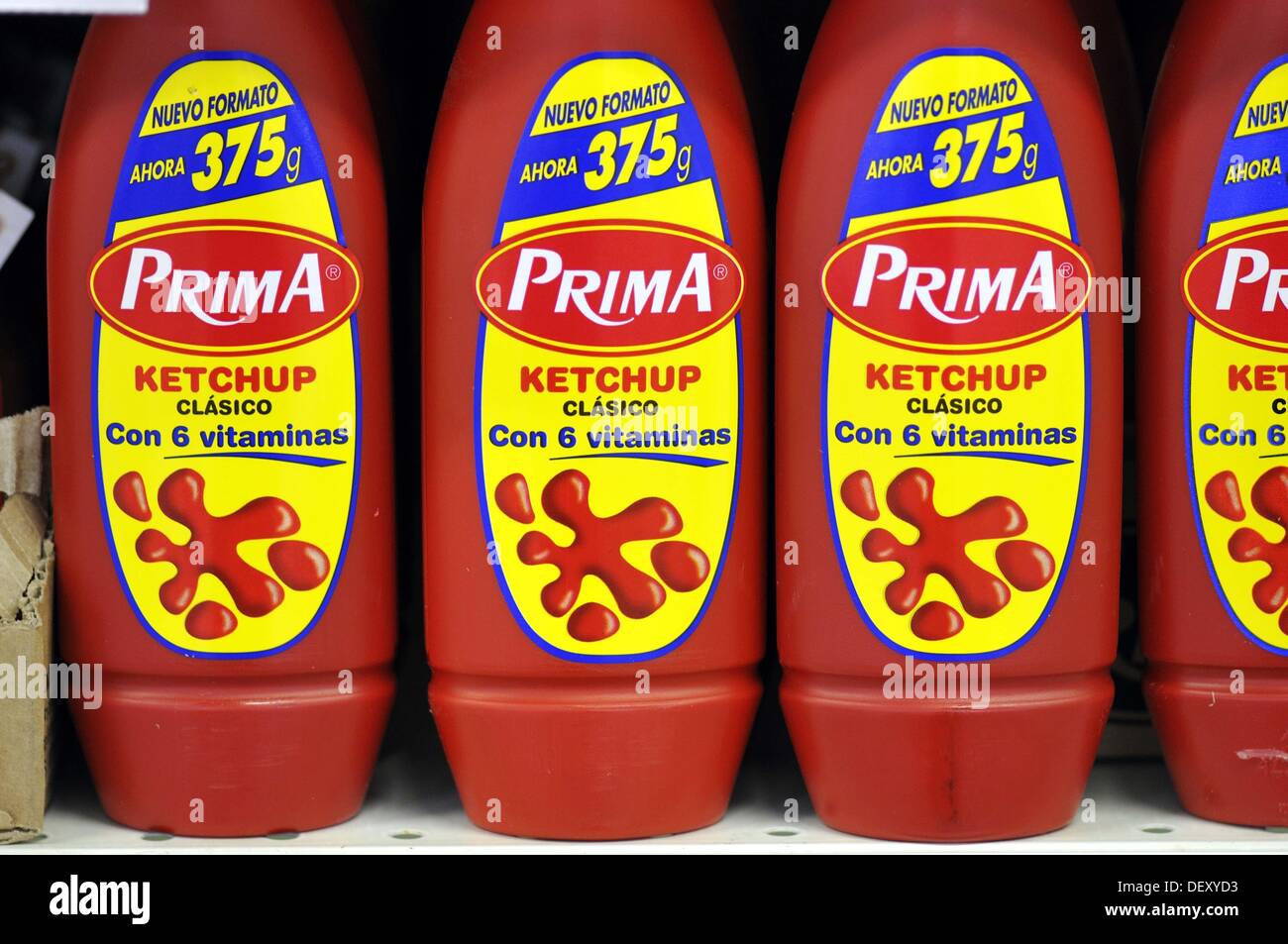 Ketchup in a supermarket, Spain Stock Photo Alamy