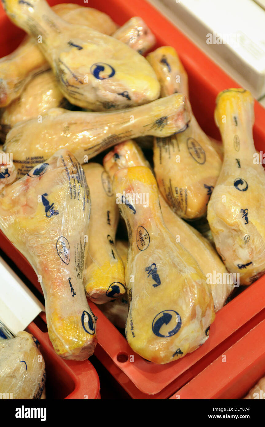 Frozen chicken thighs Stock Photo Alamy